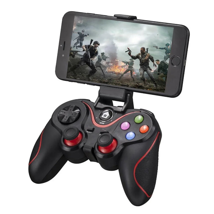 V8 Bluetooth-compatible Wireless Gamepad with Phone Holder for Android / iOS / PC / PS3 / TV Gaming Controller - 1