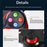 V8 Bluetooth-compatible Wireless Gamepad with Phone Holder for Android / iOS / PC / PS3 / TV Gaming Controller - 7
