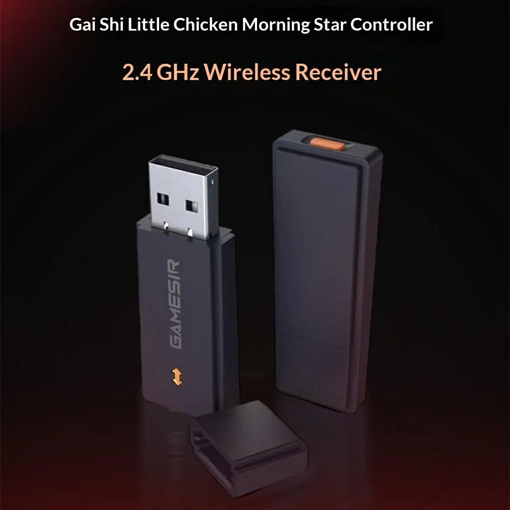 GAMESIR 2.4G Wireless Receiver Low Latency Plug and Play USB Adapter for Morning Star - Black - 2