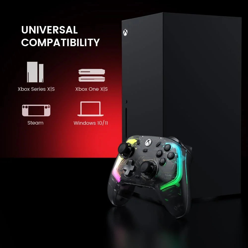 GAMESIR K1 Wired Gaming Controller for Xbox One / Series X / S / PC Hall Effect Transparent RGB Design - Gilding Gold - 7