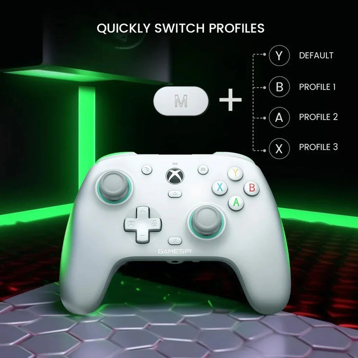 GAMESIR G7 SE Wired Controller Hall Effect Sticks Trigger Vibration Back Buttons for Xbox / Steam / PC - White - 7