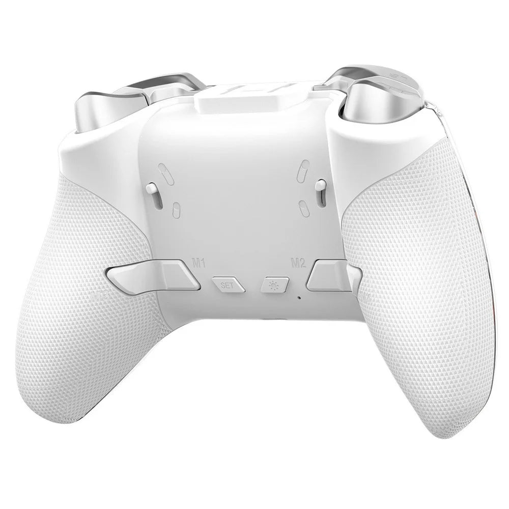 D220 Gaming Controller with LCD Screen Hall Effect Six-Axis Gyro for PC / Sony PlayStation 4 / Nintendo Switch 2 / Switch - White - 2