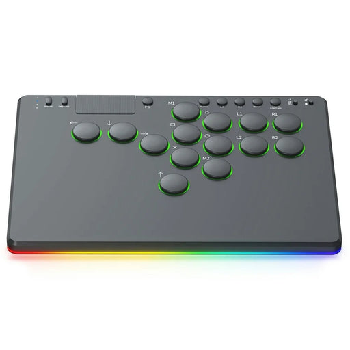D114 14-Key Red Switch Arcade Keyboard with Touchpad for Sony PlayStation 4 / Nintendo Switch / PC - Black - 1
