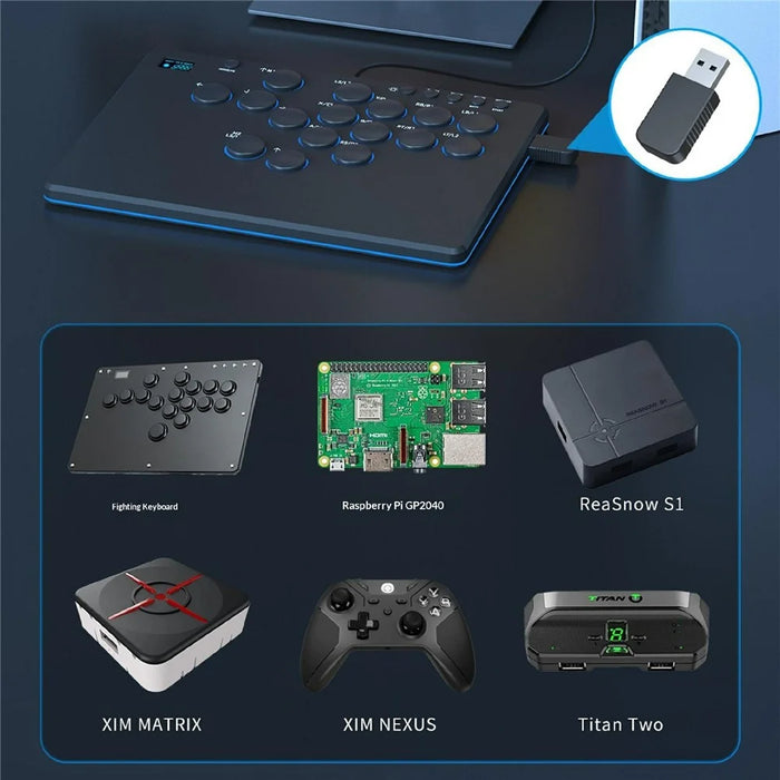 PS5026 1000Hz Mouse Keyboard Converter USB Controller Adapter for Nintendo Switch / Switch Lite / Switch OLED / Switch 2 / Sony PlayStation 5 / 4 - Black - 4