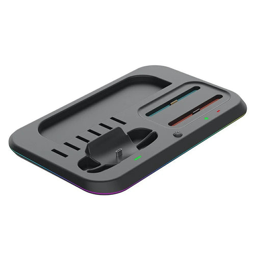 SW2-041 For Nintendo Switch 2 Joy-Con Controller 4 in 1 RGB Charging Station Console Dock - Black - 1
