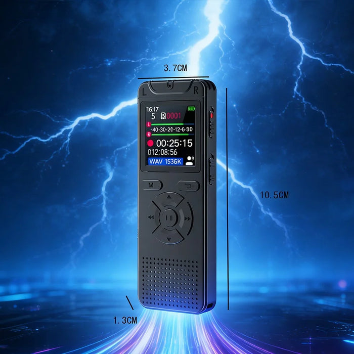 T53 Portable Voice Recorder without Memory Noise Reduction 1.44 Inch TFT Screen MP3 Player - Black - 5