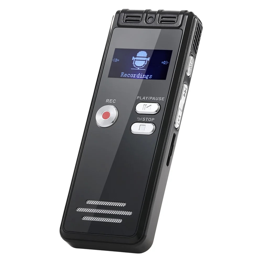 N15 Digital Voice Recorder 0.96 Inch LCD Screen Multifunctional MP3 Player, without Memory - Black - 1