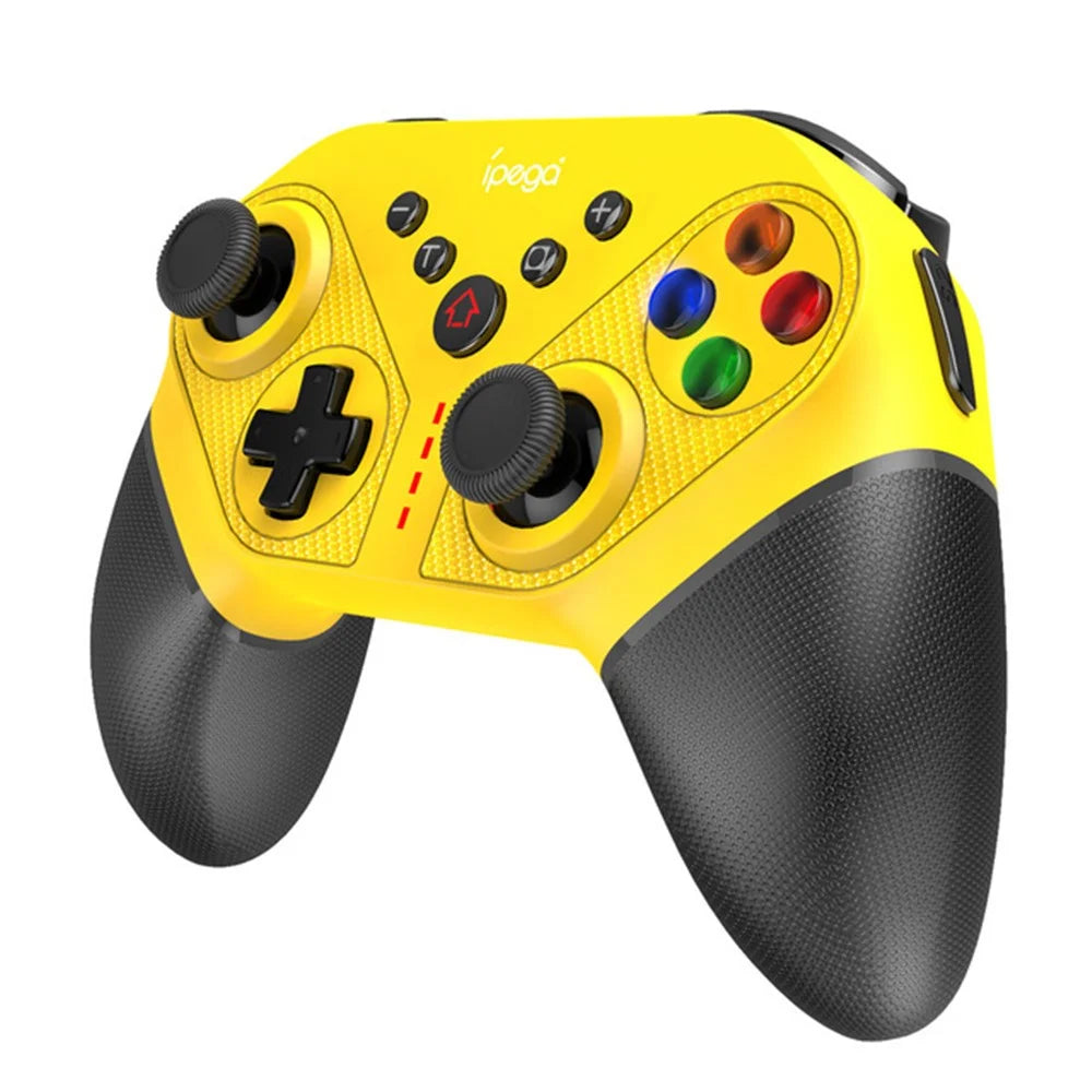 IPEGA PG-SW038A Wireless Bluetooth-compatible 6-Axis Vibration Gamepad Game Controller for Nintendo Switch/PS3/Android/PC - Yellow - 1