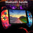 IPEGA PG-9083A/B Retractable Wireless Bluetooth-compatible Game Controller Gamepad PUBG Joystick Pad for IOS/Android - Red Blue Flames - 3