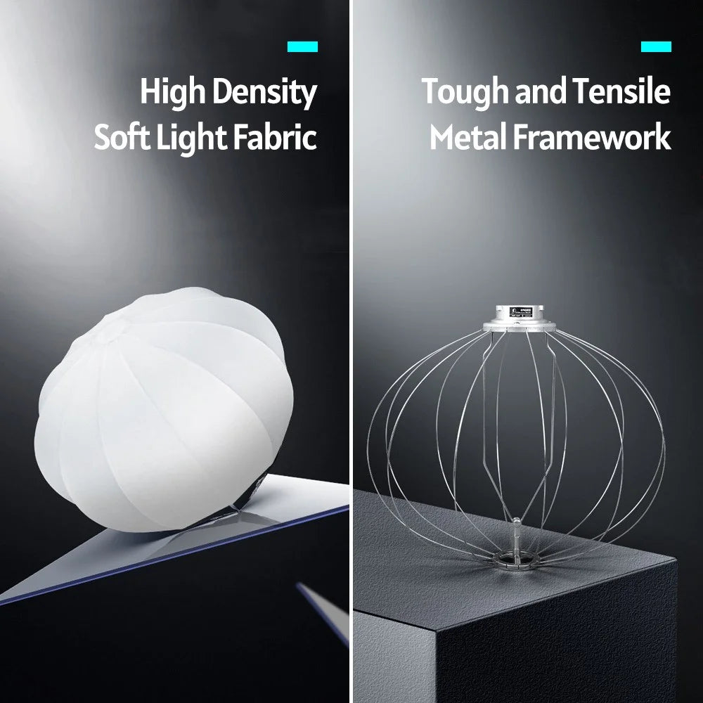 TRIOPO KQ65 65cm Lantern Softbox Spherical Collapsible Soft Box Studio Photography Video Lighting Accessory - 5