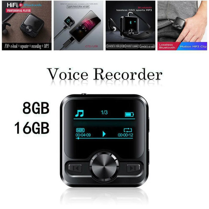 M9 8GB Mini Audio Recorder Portable Bluetooth-compatible MP3 Music Player Digital Voice Recorder - 6