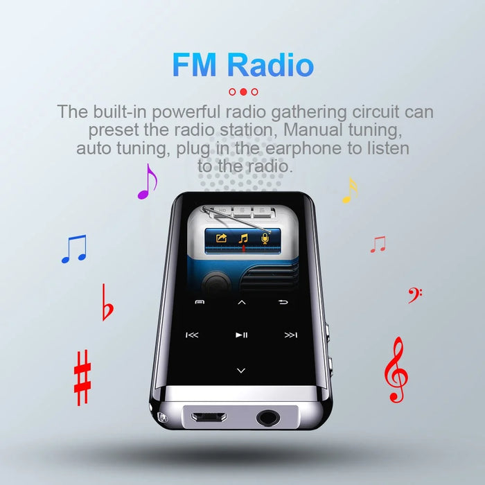 M13 32GB Portable Audio Recorder 1.5 inch Screen Bluetooth-compatible MP3 Video Pictures Viewing FM Radio E-book Reader Voice Activated Voice Recorder - 4