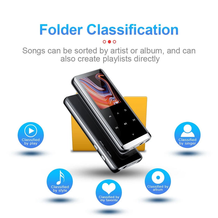 M13 32GB Portable Audio Recorder 1.5 inch Screen Bluetooth-compatible MP3 Video Pictures Viewing FM Radio E-book Reader Voice Activated Voice Recorder - 5