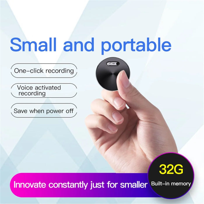 Q37 32GB Mini Voice Activated DSP Noise Reduction Time Stamp Smart Audio Recorder Support OTG Function - 6