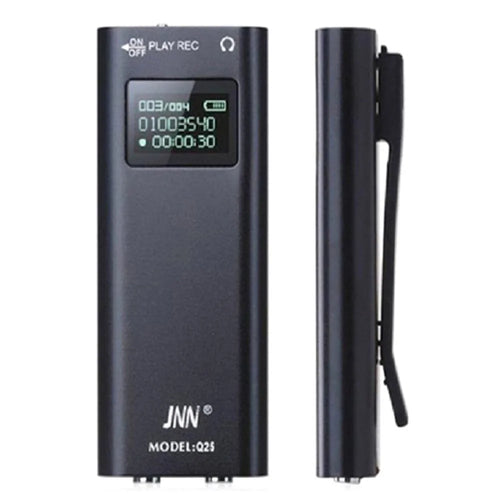 Q25 4GB Portable Back Clip Design Magnetic Audio Recorder LED Screen Music Player Voice Recorder for Classroom Meeting Speech - 1