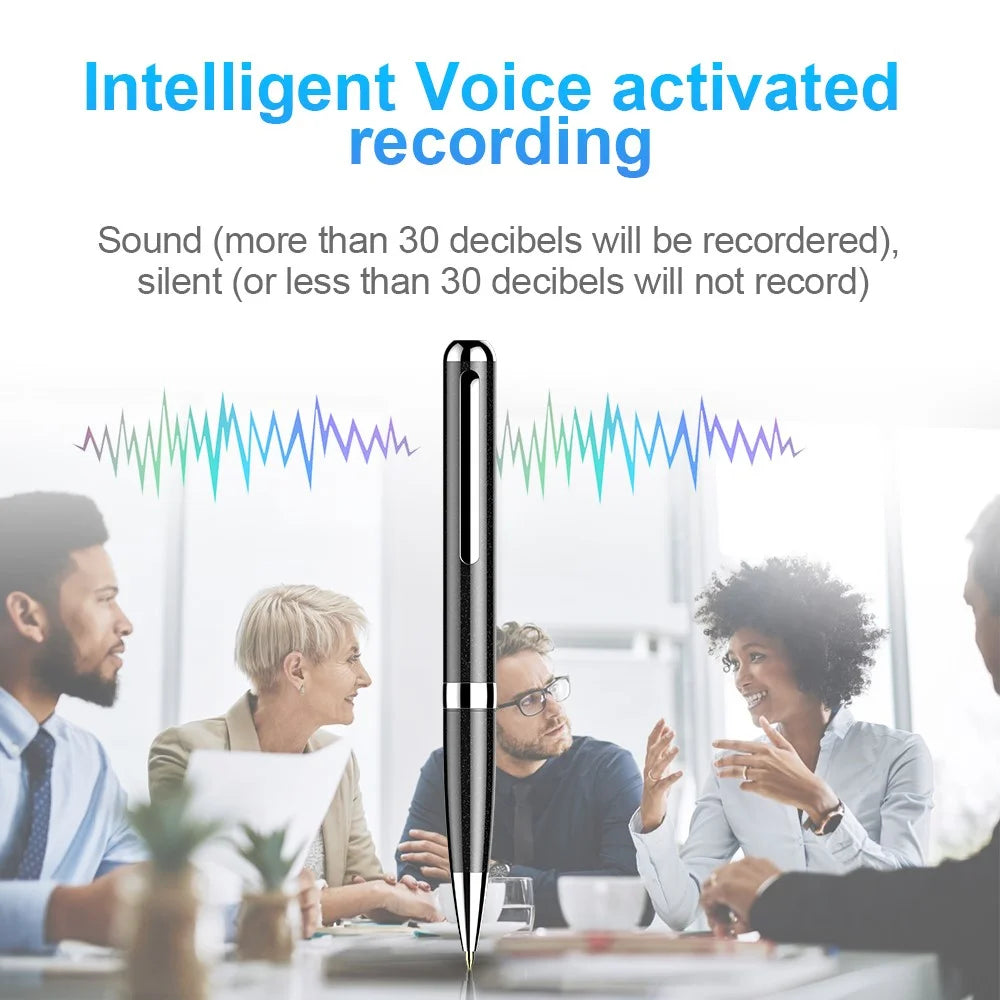 Q96 64GB Audio Recording Dictaphone Voice-activated Recording Writeable Digital Voice Recorder Pen - 5