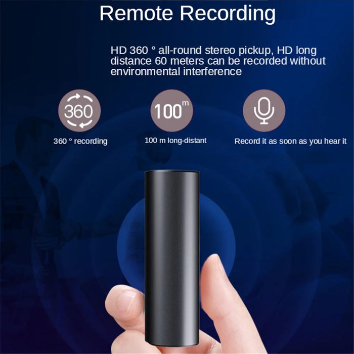 Q73 8GB Rechargeable Mini Audio Voice Recorder Magnetic Noise Reduction Digital HD Dictaphone - 2