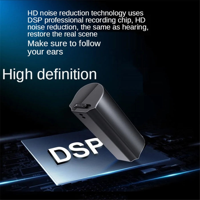 Q73 8GB Rechargeable Mini Audio Voice Recorder Magnetic Noise Reduction Digital HD Dictaphone - 6
