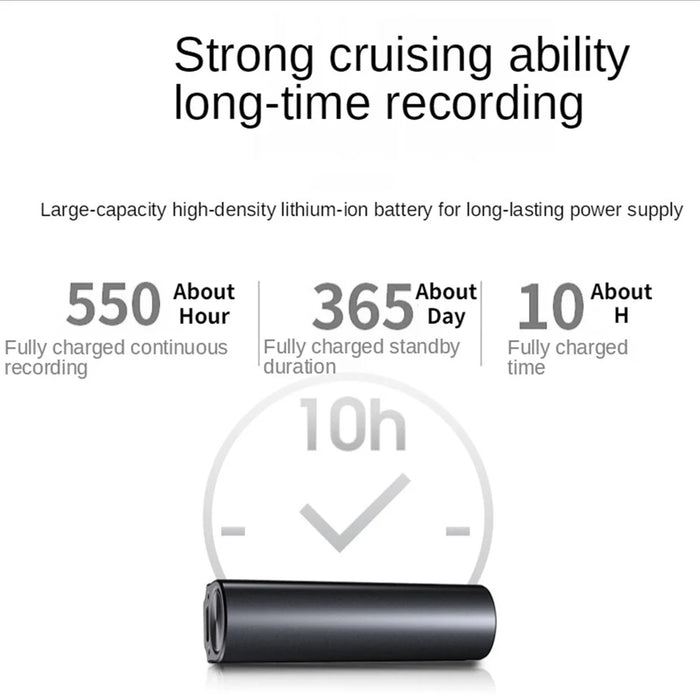 Q73 32GB Portable Digital HD Dictaphone Magnetic Noise Reduction Mini Audio Voice Recorder for Lectures Meeting - 5