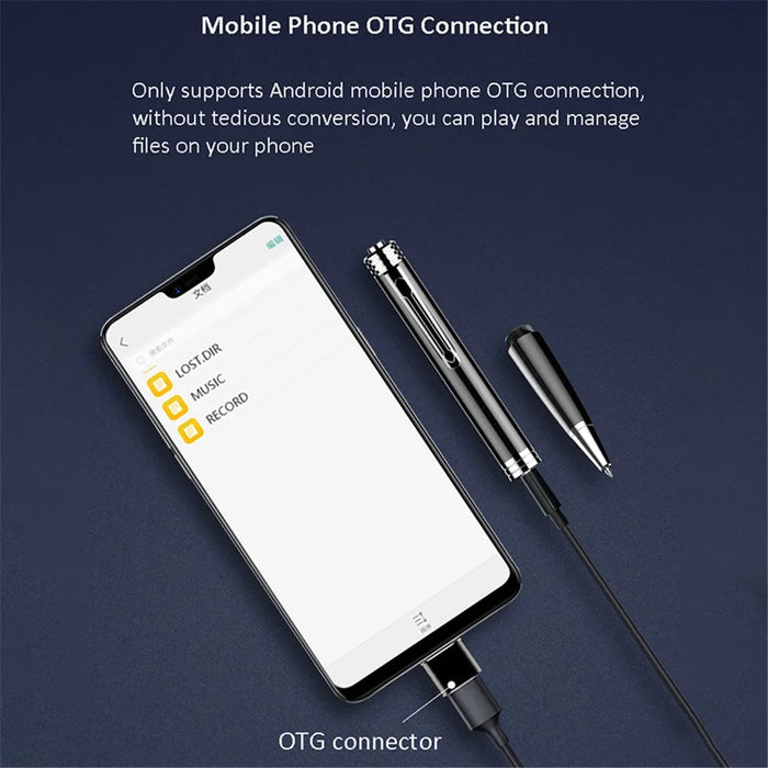 Q80 16GB Writeable Recording Pen Portable Digital Dictaphone Mini Audio Voice Recorder with Time Stamp Function - 6