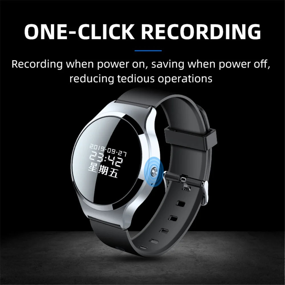 S8 8GB Voice Recorder Bracelet Sound Voice Activated Recording Device Digital Watch for Lectures Meetings Interviews Classes - 4