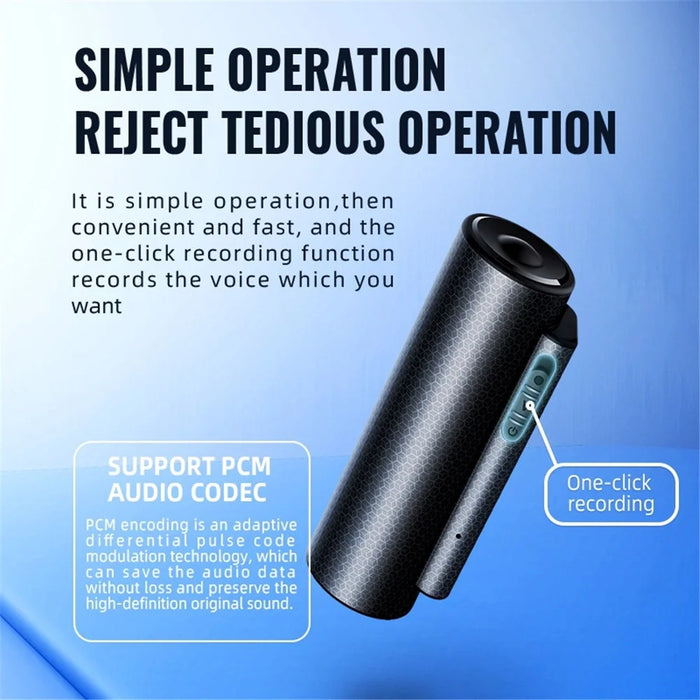Q76 16GB Strong Magnetic 3200mAh Voice Recorder PMC Voice Decoding Timestamp for Lectures Meetings Interviews - 7