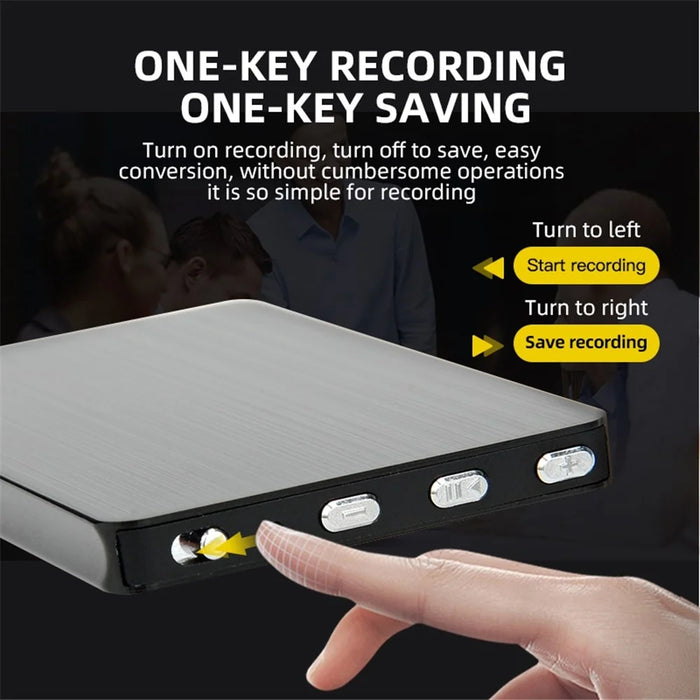 M2 32GB Pocket-Size Intelligent Ambient Noise Reduction Voice Recorder Encryption Password Audio Recording Storage Device - 3