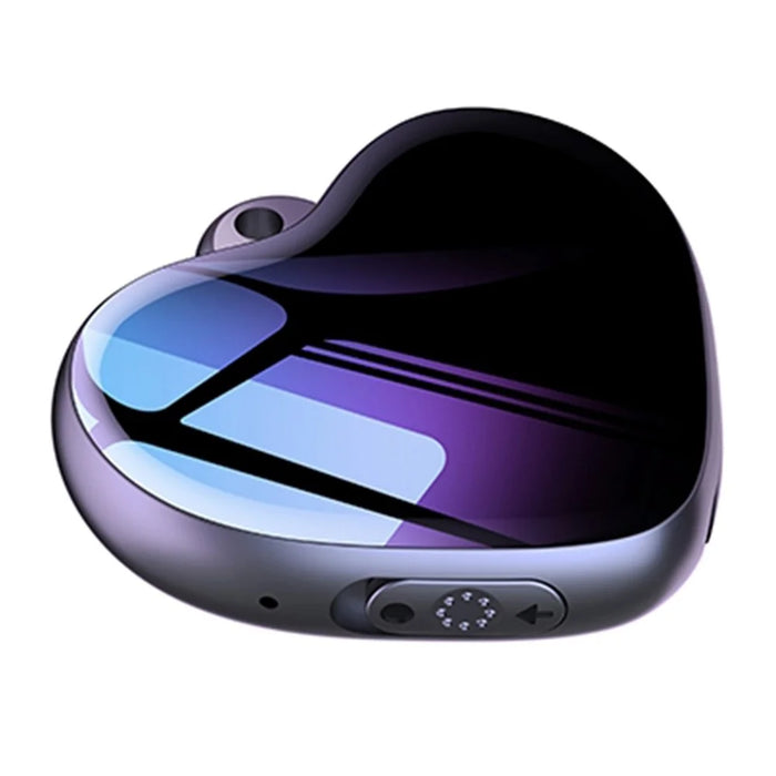 Q66 16GB Heart-Shaped Pendant Voice Recorder Mini HD Audio Recording Storage Device for Lectures Meetings Classes - 1