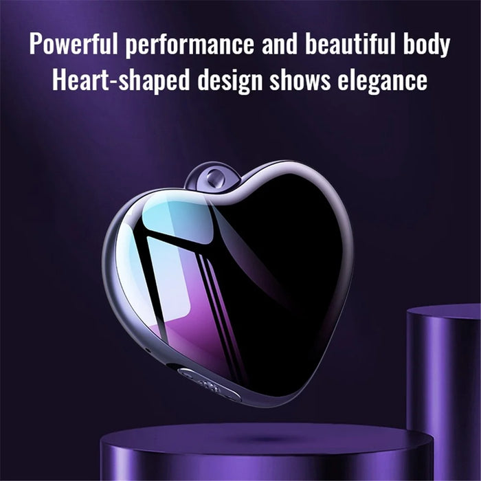 Q66 16GB Heart-Shaped Pendant Voice Recorder Mini HD Audio Recording Storage Device for Lectures Meetings Classes - 3