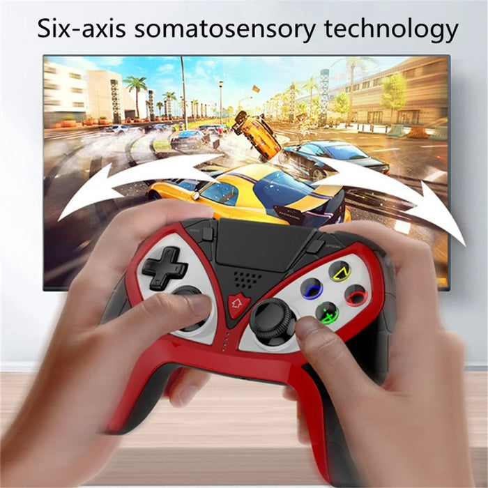 IPEGA PG-P4012 Controller for PS4 Wireless Gamepad with Dual Motor Vibration Function - Black / Red - 5