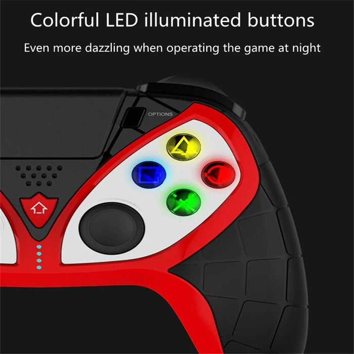 IPEGA PG-P4012 Controller for PS4 Wireless Gamepad with Dual Motor Vibration Function - Black / Red - 6