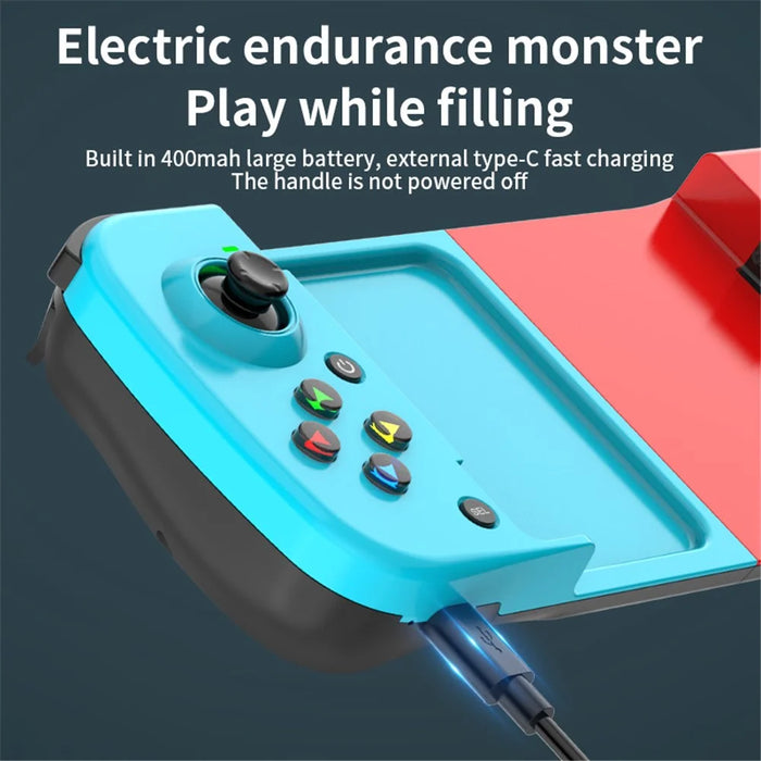 D3 Stretchable Wireless Joystick for Mobile Phones Left / Right Controller Bluetooth-compatible Gamepad Portable Game Handle - Red / Blue - 3