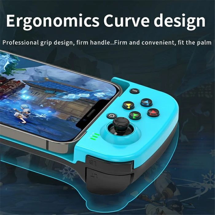 D3 Stretchable Wireless Joystick for Mobile Phones Left / Right Controller Bluetooth-compatible Gamepad Portable Game Handle - Red / Blue - 7