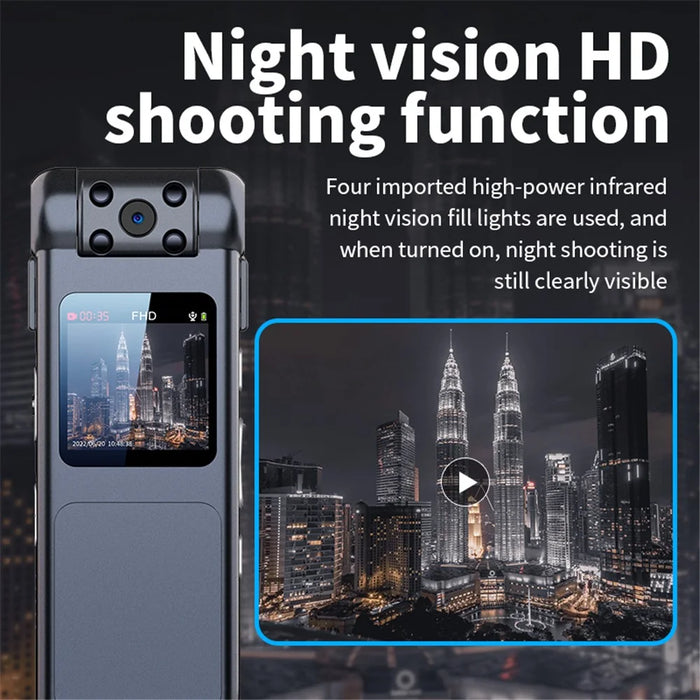 V18 8GB 1080P HD Camera Video Recorder with Clip, Night Version Motion Detection Recording Cam - 5