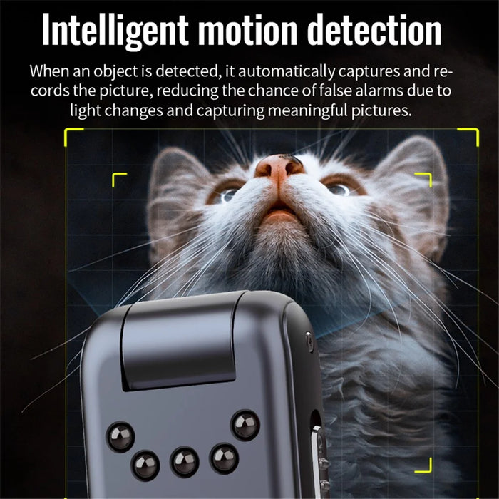 V13 64G Intelligent Motion Detection Night Vision Voice Recorder 1080P HD Lens Recording Camcorder - 7