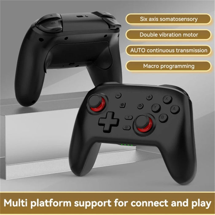 S07 Wireless Bluetooth-compatible Controller for Nintendo Switch Pro Controller Gamepad Portable Gaming Joystick Handle - Black - 5