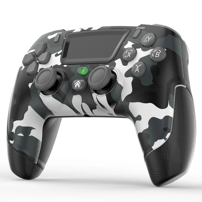 P06 Wireless Vibration Gamepad PC Controller with Macro Programming Joystick for PS4 / Switch / PC / TV - Camouflage Black - 1