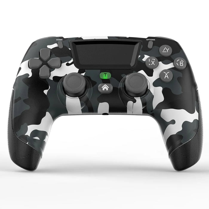 P06 Wireless Vibration Gamepad PC Controller with Macro Programming Joystick for PS4 / Switch / PC / TV - Camouflage Black - 2