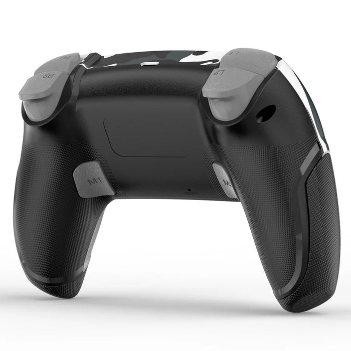 P06 Wireless Vibration Gamepad PC Controller with Macro Programming Joystick for PS4 / Switch / PC / TV - Camouflage Black - 4