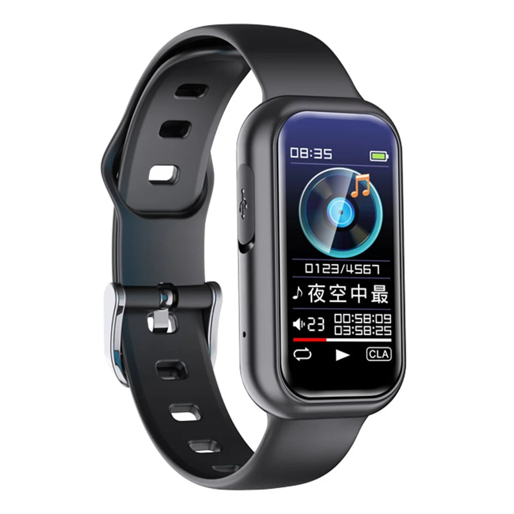 S16 8GB Audio Voice Bracelet Recording Device Noise Cancelling Recorder with Password, E-Book, Play Music - 1
