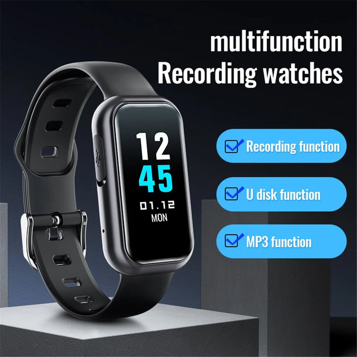 S16 8GB Audio Voice Bracelet Recording Device Noise Cancelling Recorder with Password, E-Book, Play Music - 2