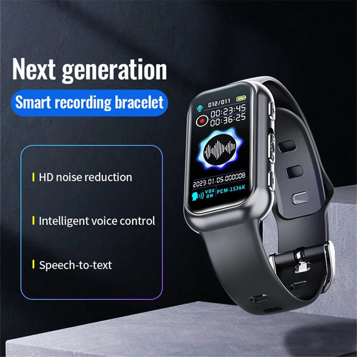 S16 8GB Audio Voice Bracelet Recording Device Noise Cancelling Recorder with Password, E-Book, Play Music - 3