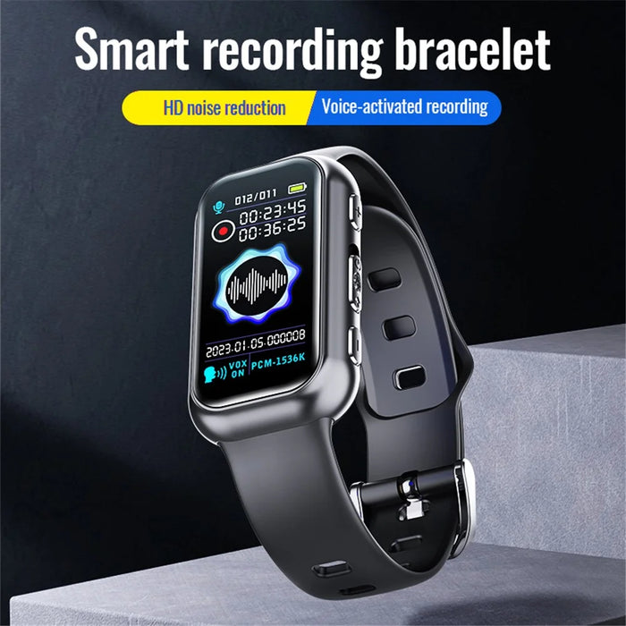 S16 8GB Audio Voice Bracelet Recording Device Noise Cancelling Recorder with Password, E-Book, Play Music - 4