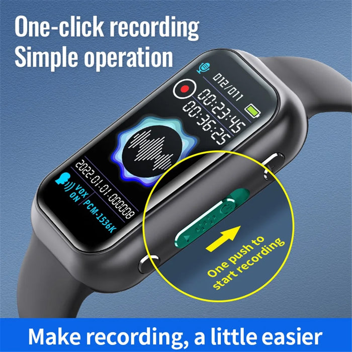S16 8GB Audio Voice Bracelet Recording Device Noise Cancelling Recorder with Password, E-Book, Play Music - 5
