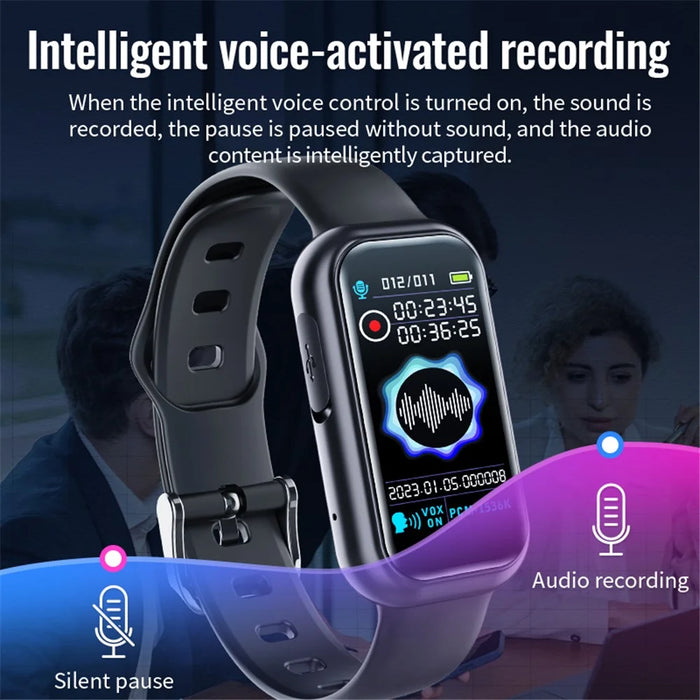S16 8GB Audio Voice Bracelet Recording Device Noise Cancelling Recorder with Password, E-Book, Play Music - 7