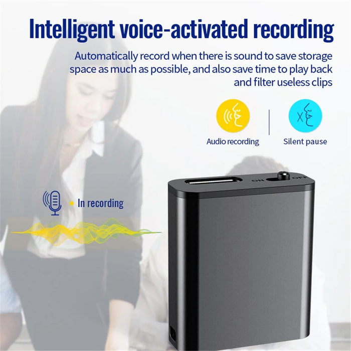 Q8 8GB Noise Cancelling Mini Voice Recorder Voice Activated Recorder MP3 Player with OTG Function - 6