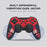 HS-SW516-517 For Nintendo Switch Controller Wireless Bluetooth-compatible Gamepad with Six-axis Gyroscope - Red  /  Black - 4