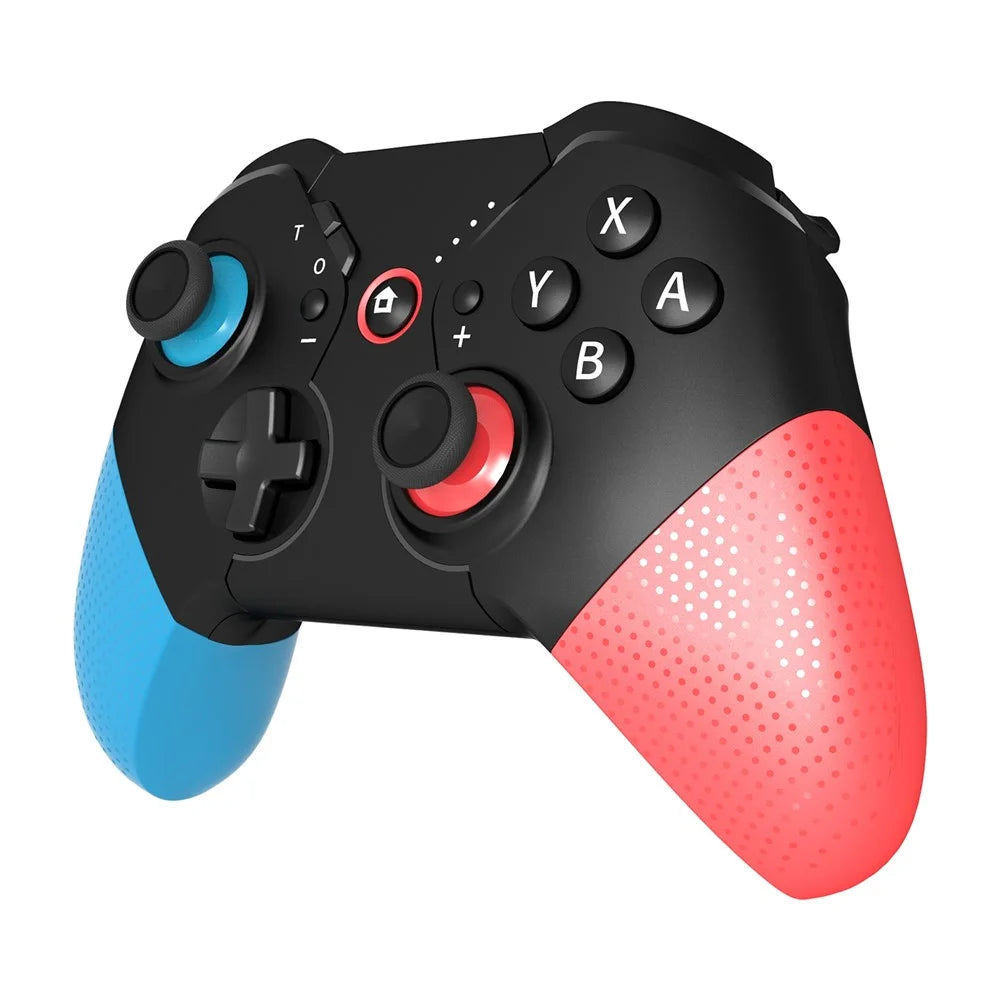 SW531 Wireless Gaming Controller for Nintendo Switch , Bluetooth-compatible Gamepad with LED Light - Red+Black+Blue - 1