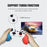 HS-SW510 Wireless Controller for Nintendo Switch , Bluetooth-compatible Multi-Platform Gamepad Joystick with Turbo Function - Red+Blue - 4