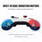 HS-SW510 Wireless Controller for Nintendo Switch , Bluetooth-compatible Multi-Platform Gamepad Joystick with Turbo Function - Red+Blue - 5